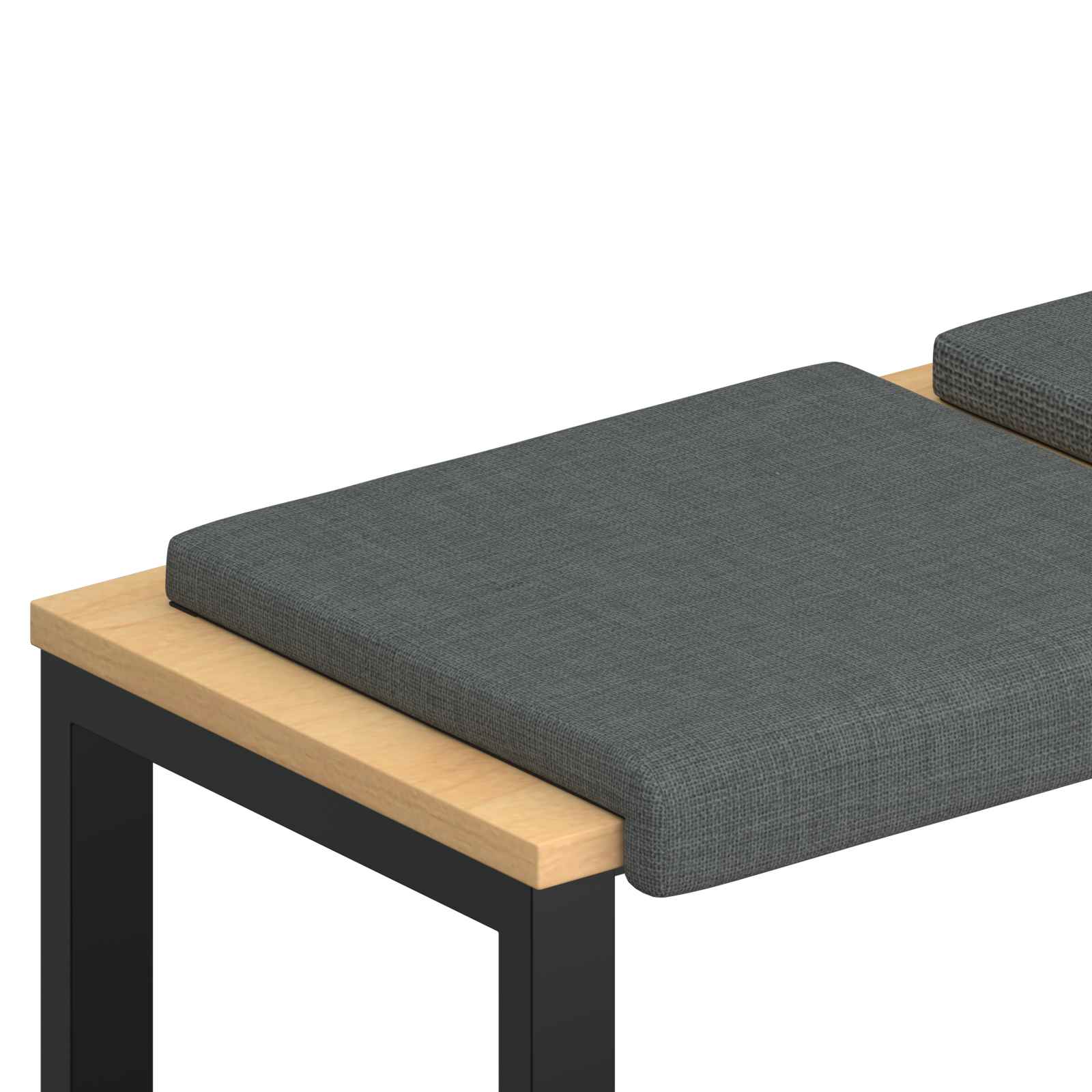 Maison Exclusive - Bankkissen 4 Stk. Stoff Dunkelgrau Tiefe 35 Cm