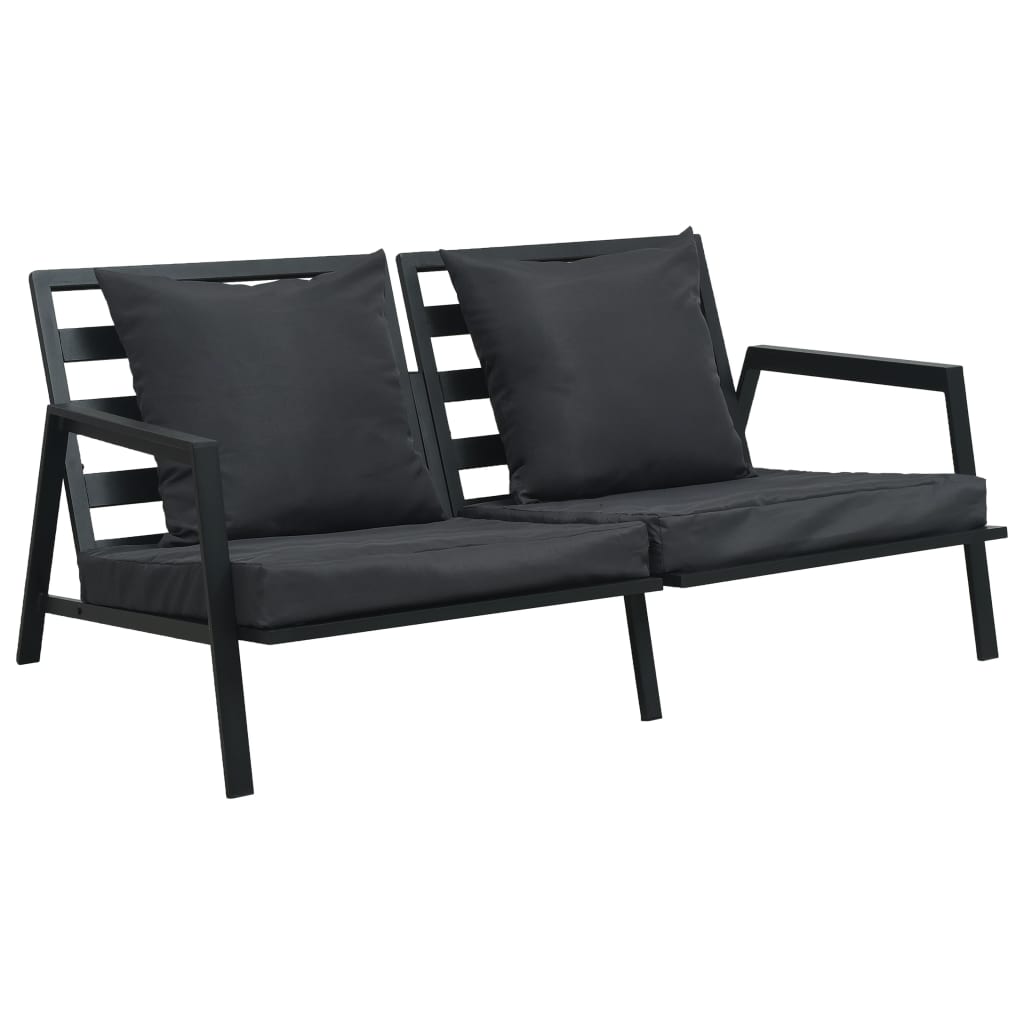 Maison Exclusive - 4-tlg. Outdoor-lounge-set Mit Kissen Aluminium