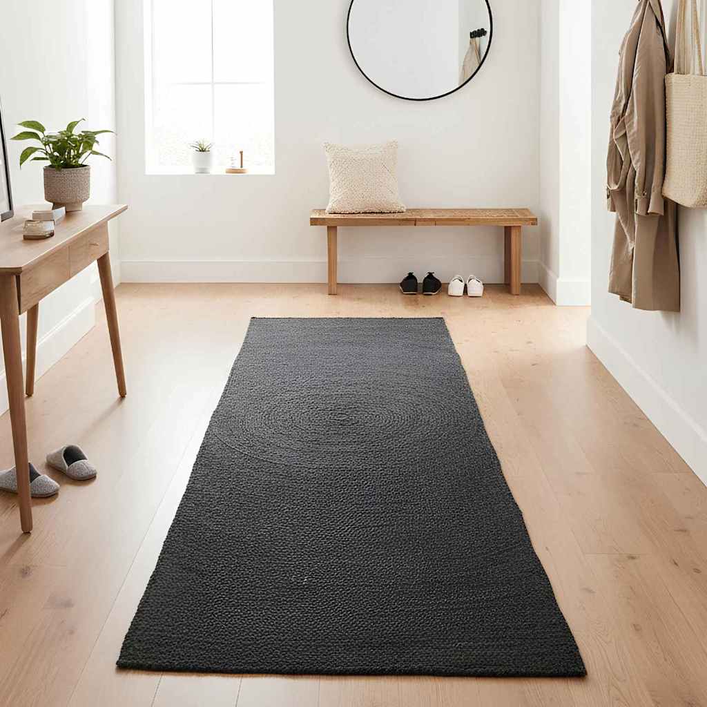 Maison Exclusive - Bereichsteppiche Dunkelgrau 60 X 200 Cm Jute
