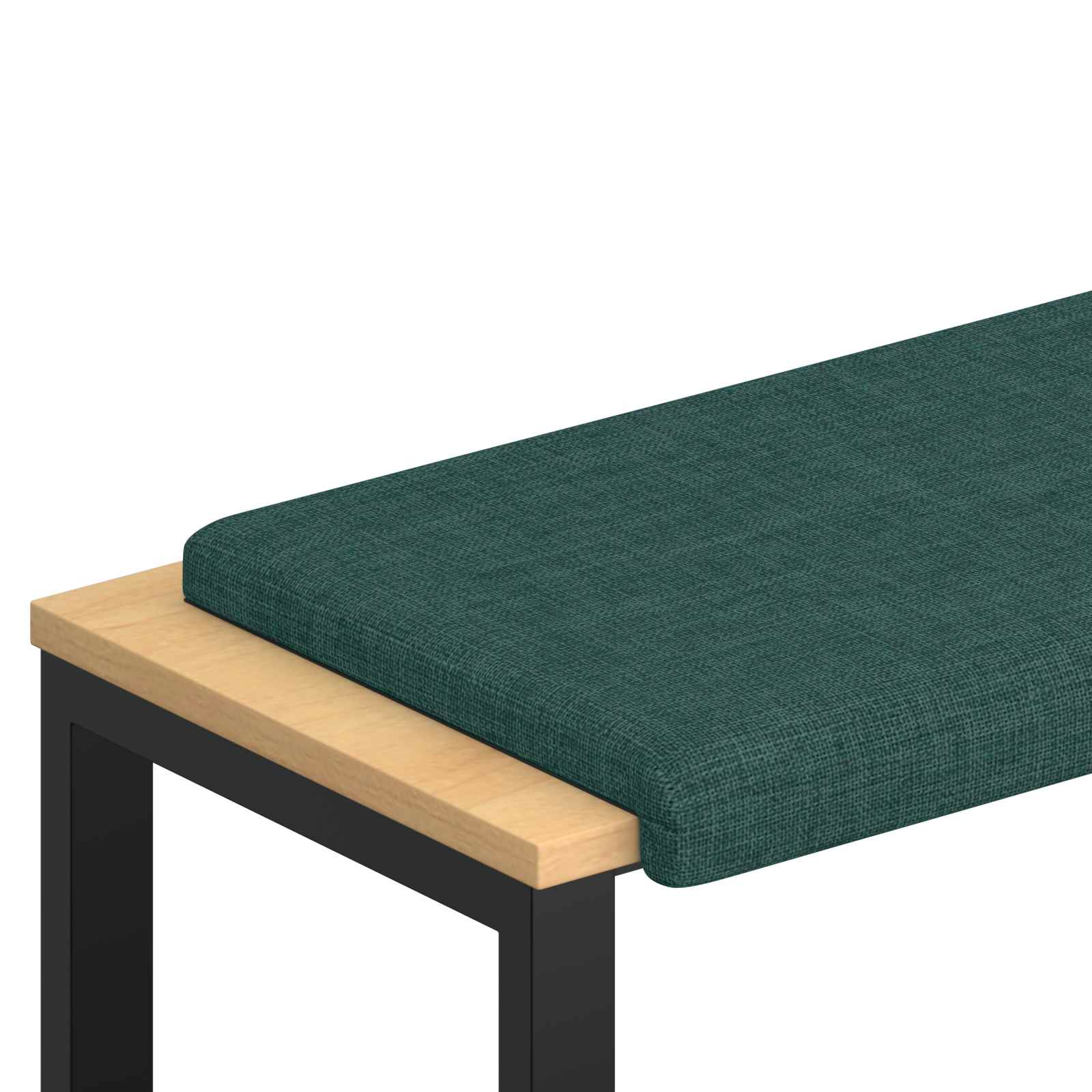 Maison Exclusive - Bankkissen Stoff Dunkelgrün Tiefe 35 Cm