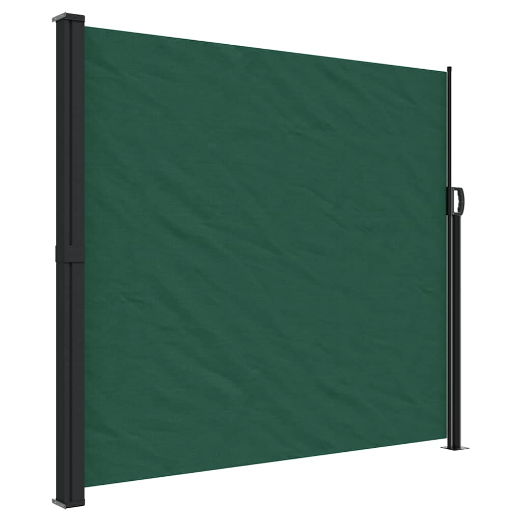 Maison Exclusive - Seitenmarkise Ausziehbar Dunkelgrün 180x500 Cm