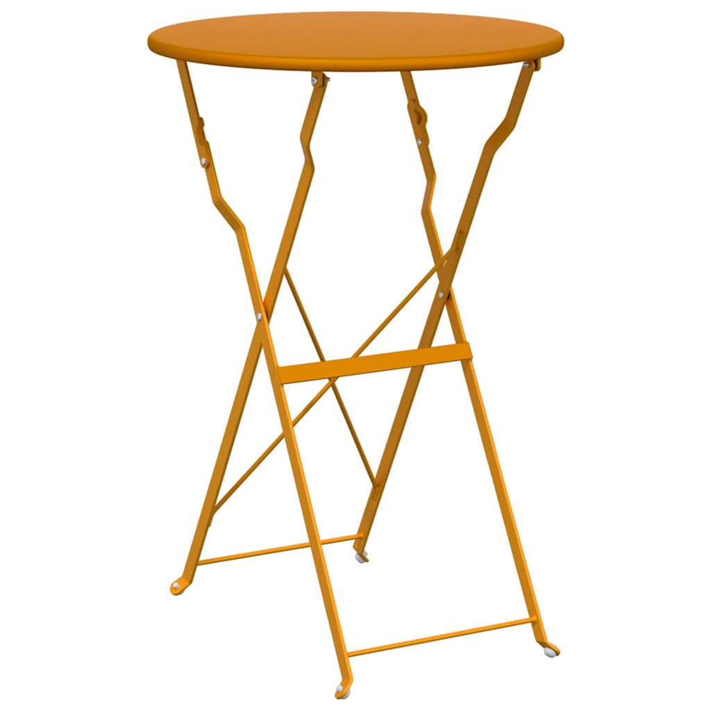 Maison Exclusive - Bistrotisch Senf Ø 50 X 71 Cm Pulverbeschichte