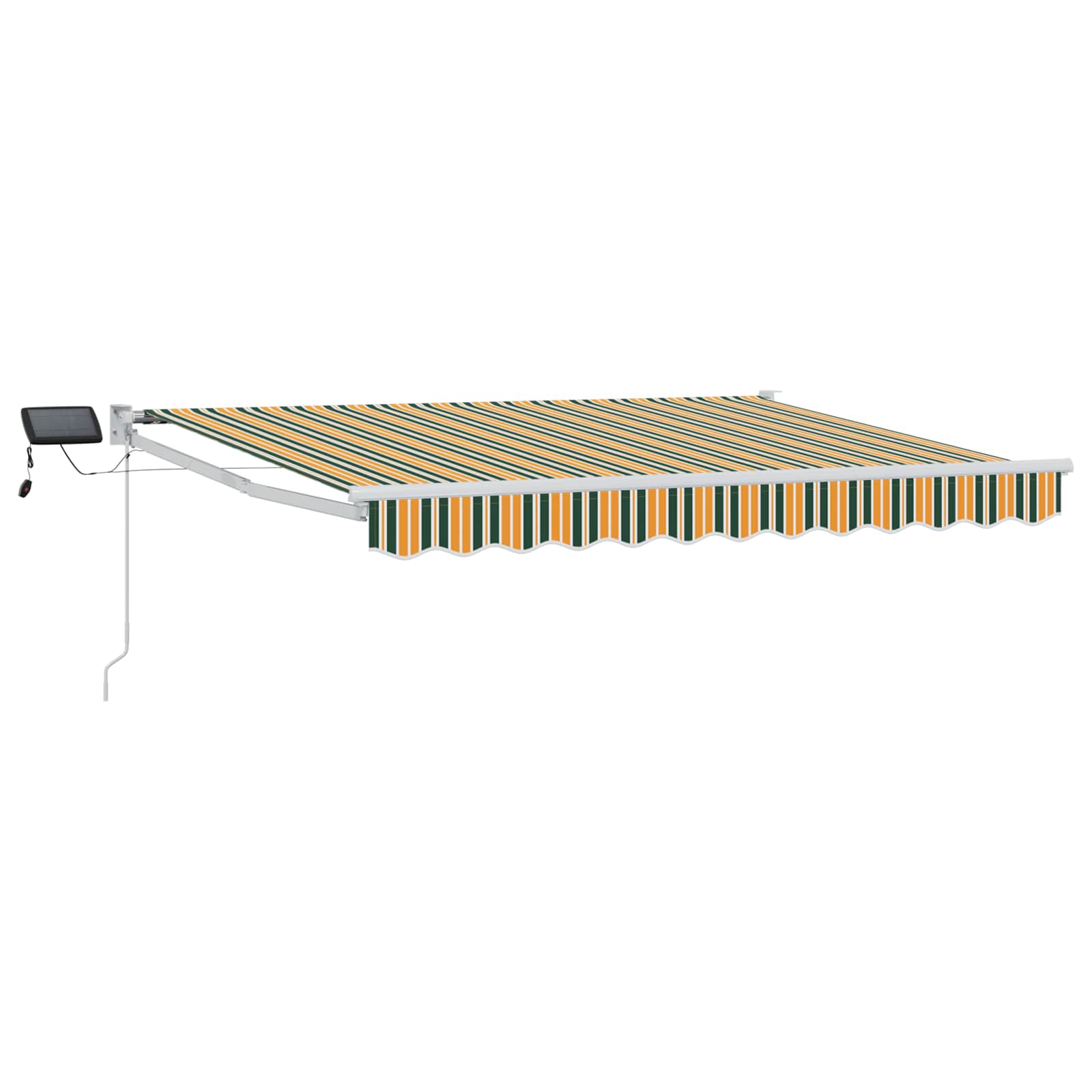 Maison Exclusive - Manuelle Gelenkarmmarkise Mit Leds Grün, Gelb,