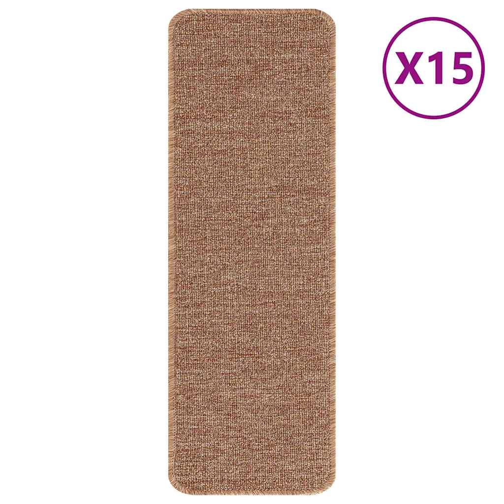 Maison Exclusive - Rutschfeste Treppenmatten 15 Stk. 60 X 25 Cm G