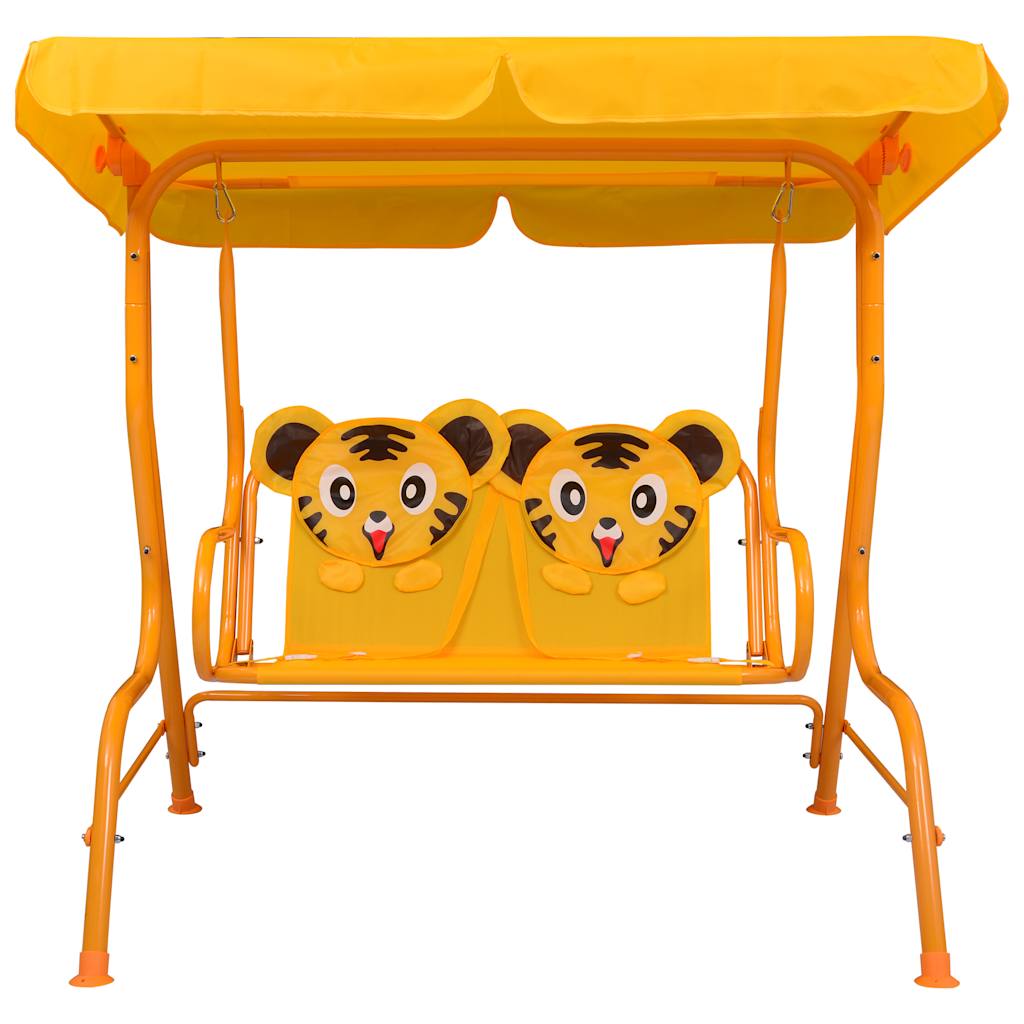 Maison Exclusive - Kinder-hollywoodschaukel Gelb 115 X 75 X 110 C