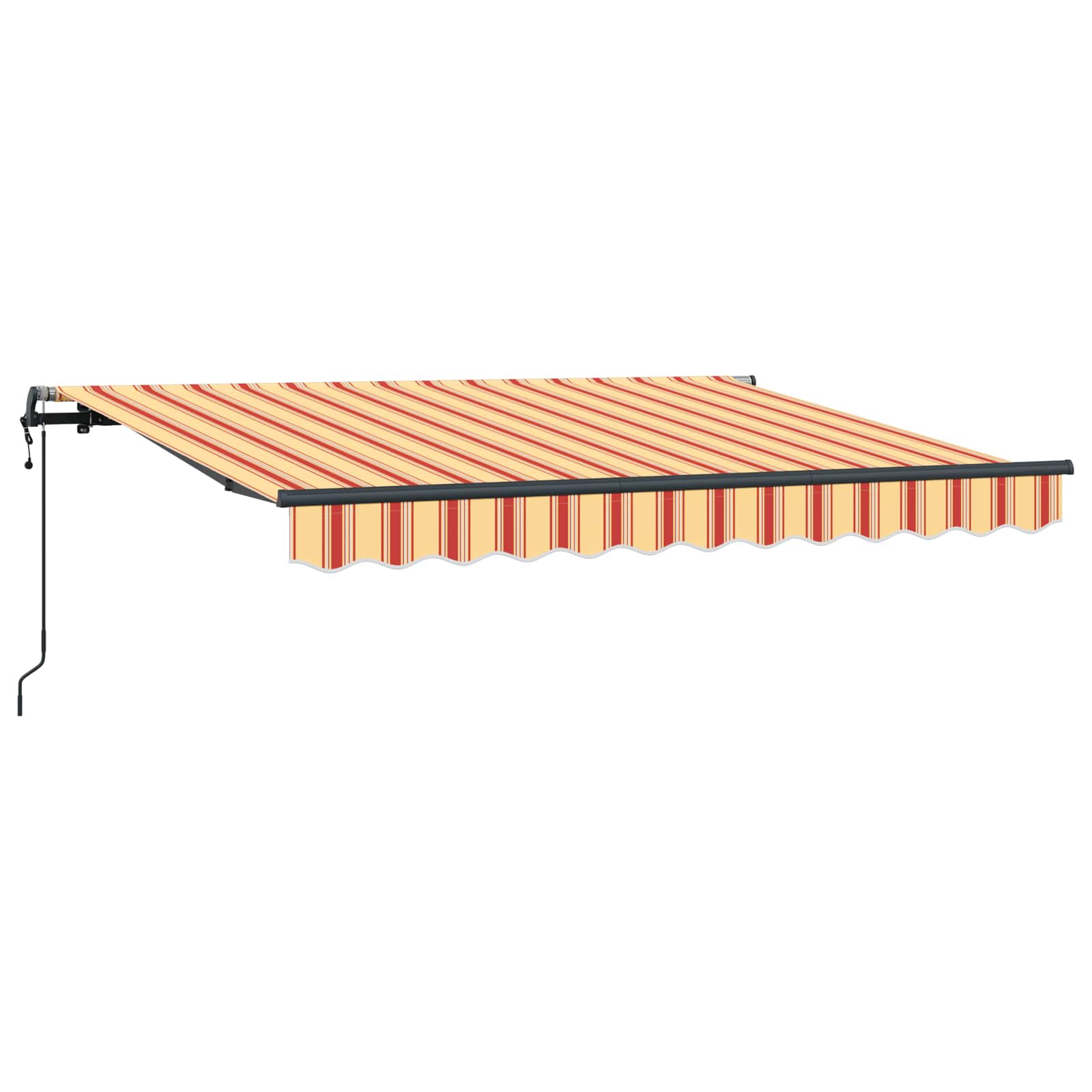 Maison Exclusive - Ausziehbare Markise Gelb Und Orange 250 X 200