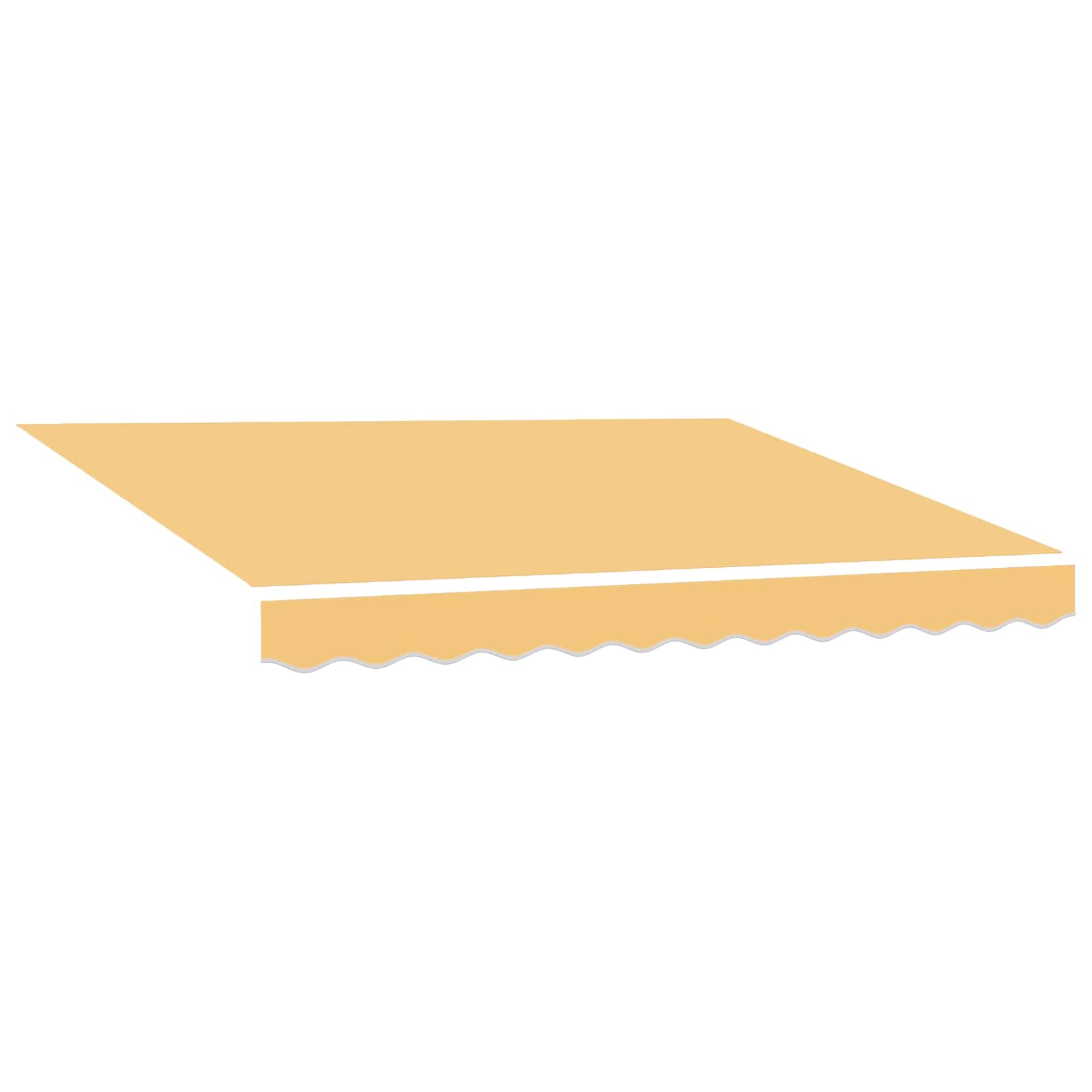 Maison Exclusive - Markisenersatzstoff Sand 329 X 195 Cm Polyeste