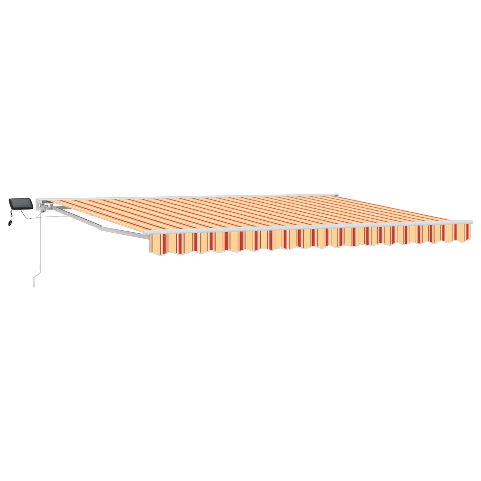 Maison Exclusive - Manueller Markisenrahmen Mit Leds Gelb, Orange