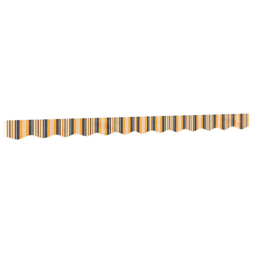 Maison Exclusive - Markisenvolant Gelb Und Grau Gestreift 280x20