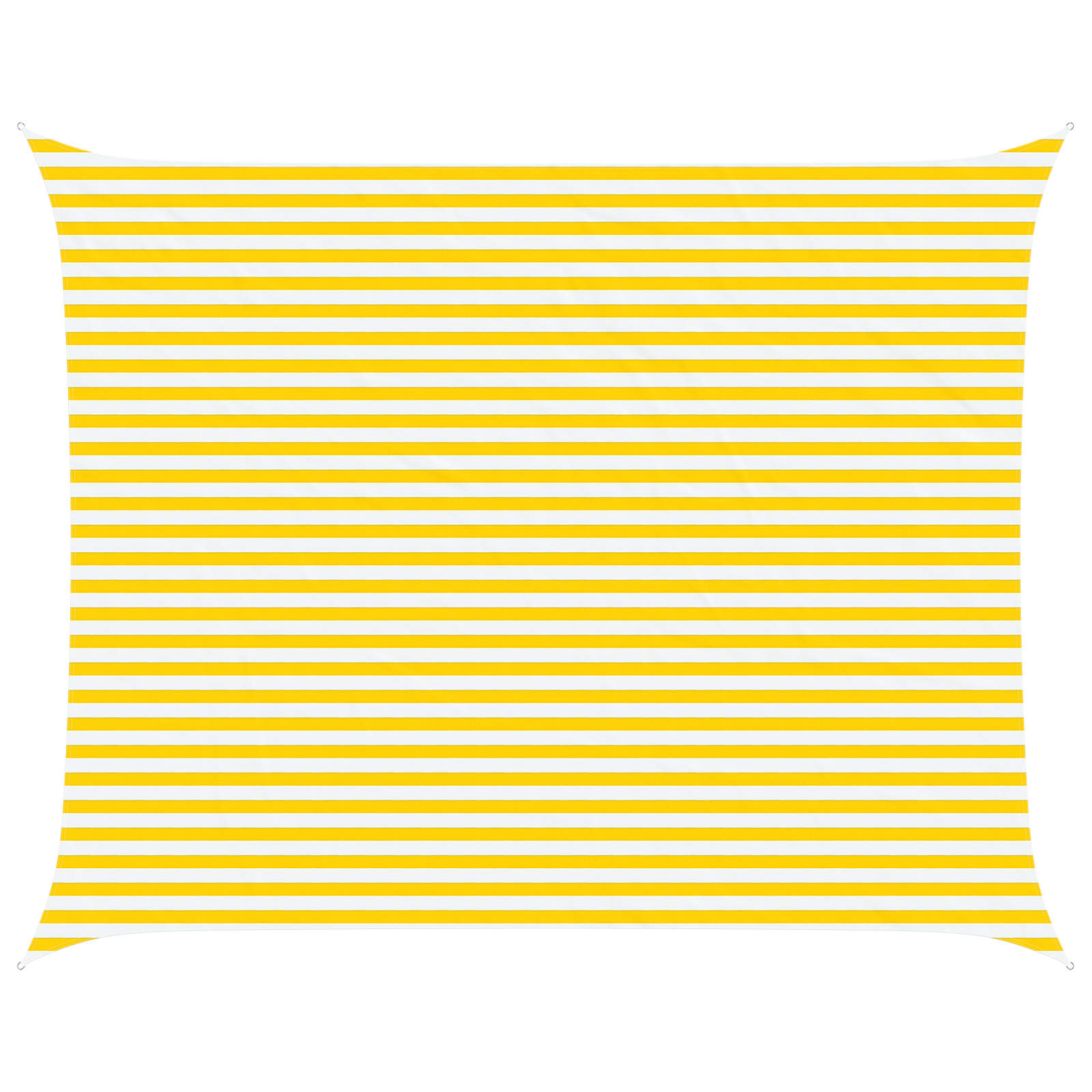 Maison Exclusive - Sonnensegel Gelb Und Weiß 5 X 4 M 100 % Polyes