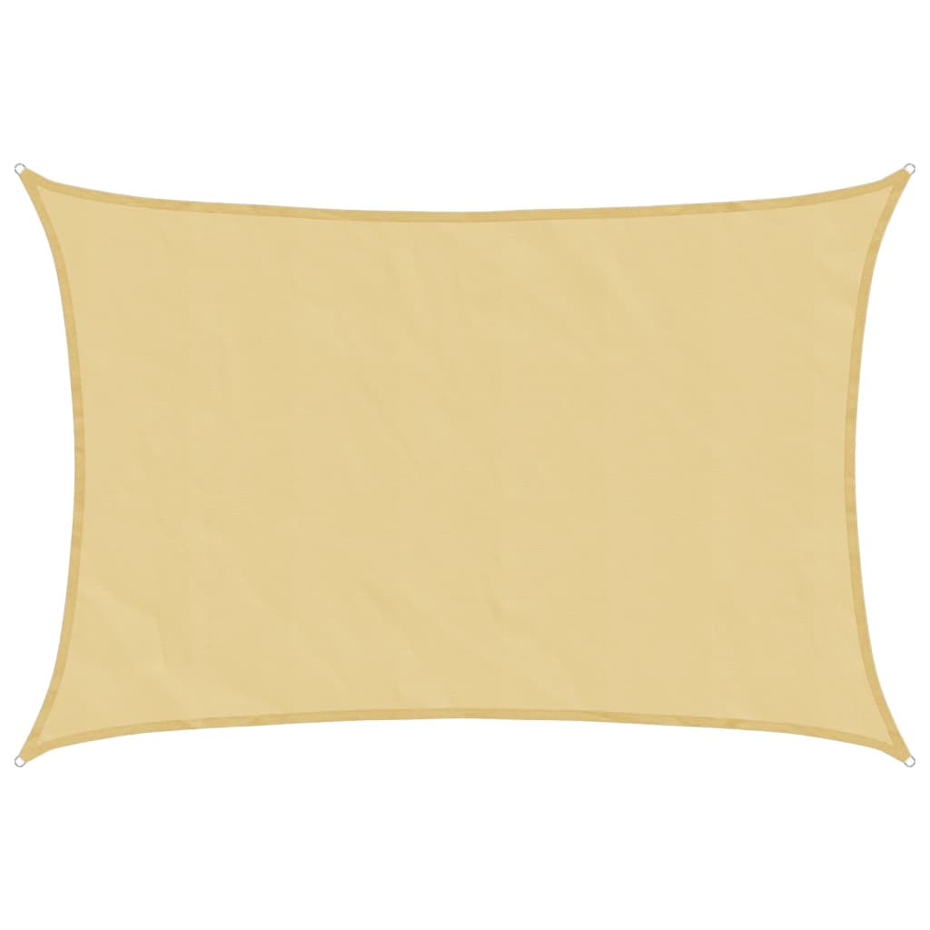 Maison Exclusive - Sonnensegel Sandfarbe 4,5x3 M 100% Polyester O