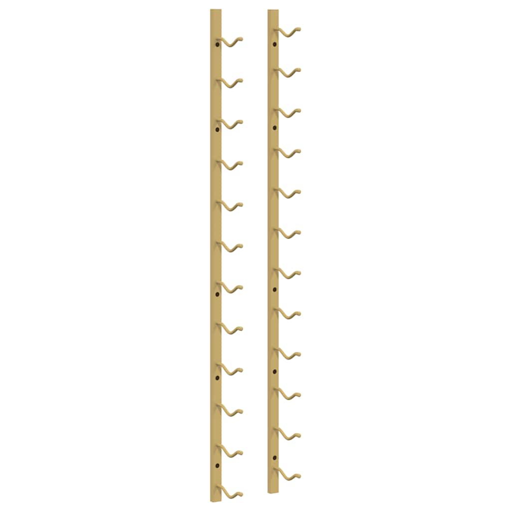 Maison Exclusive - Wand-weinregal Für 12 Flaschen Golden Eisen