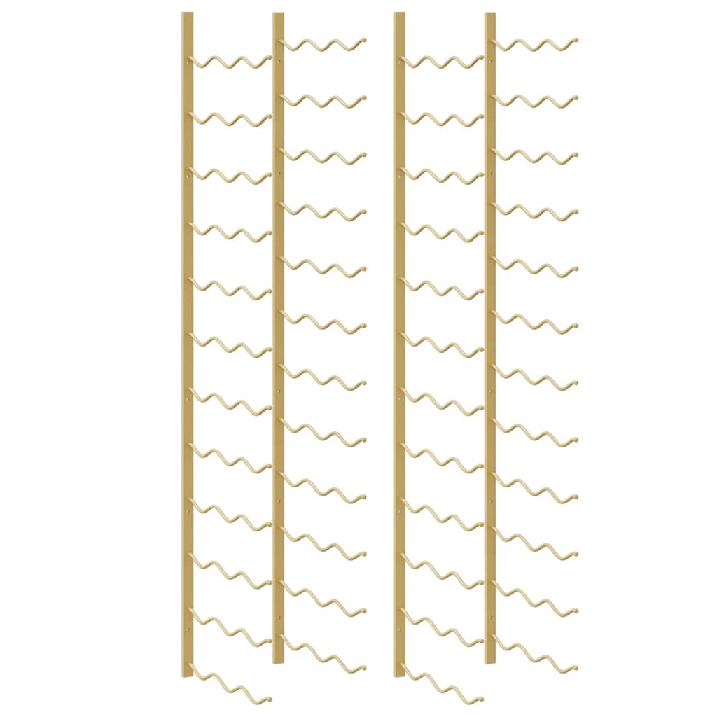 Maison Exclusive - Wand-weinregal Für 36 Flaschen 2 Stk. Golden E