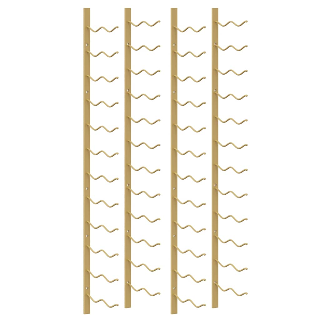 Maison Exclusive - Wand-weinregal Für 24 Flaschen 2 Stk. Golden E