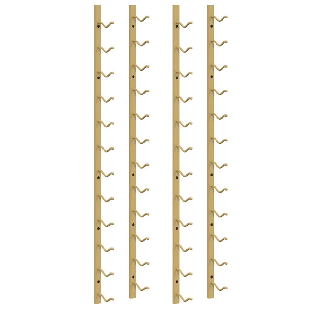 Maison Exclusive - Wand-weinregal Für 12 Flaschen 2 Stk. Golden E