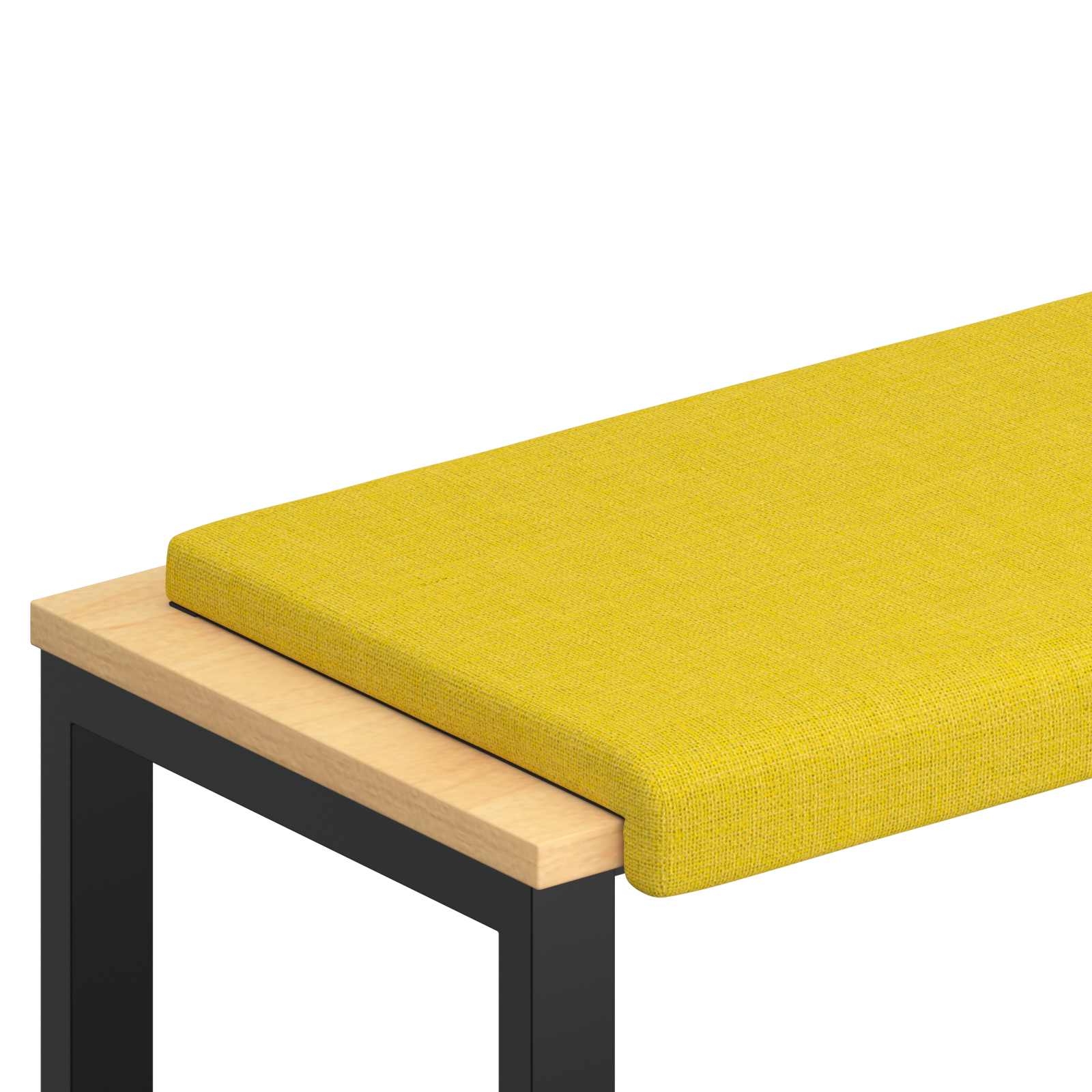 Maison Exclusive - Bankkissen Stoff Helles Gelb Tiefe 35 Cm