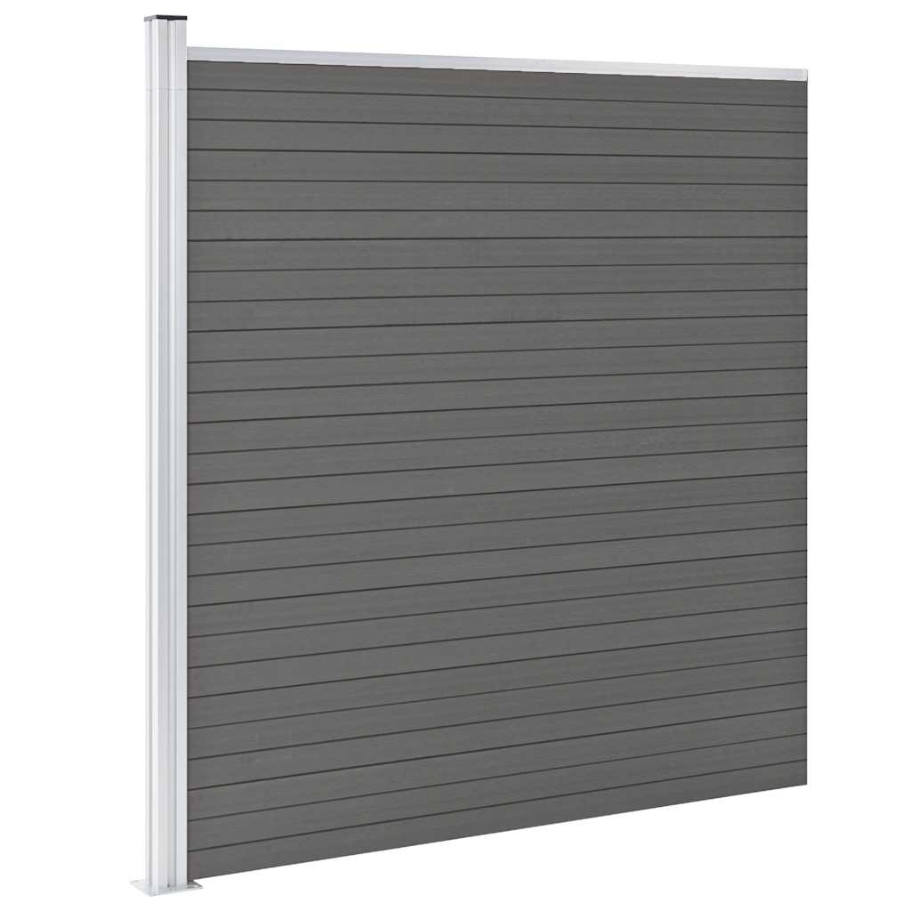Maison Exclusive - Gartenzaun Wpc 175x186 Cm Grau
