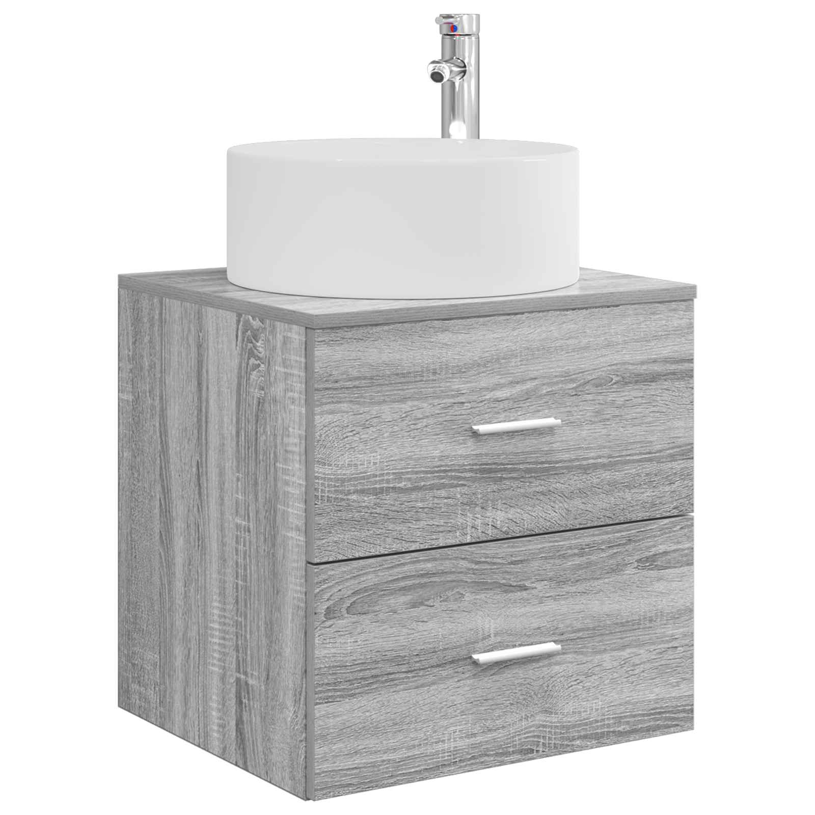 Maison Exclusive - Wandmontierte Waschtisch Sonoma-grau 49,5 X 44