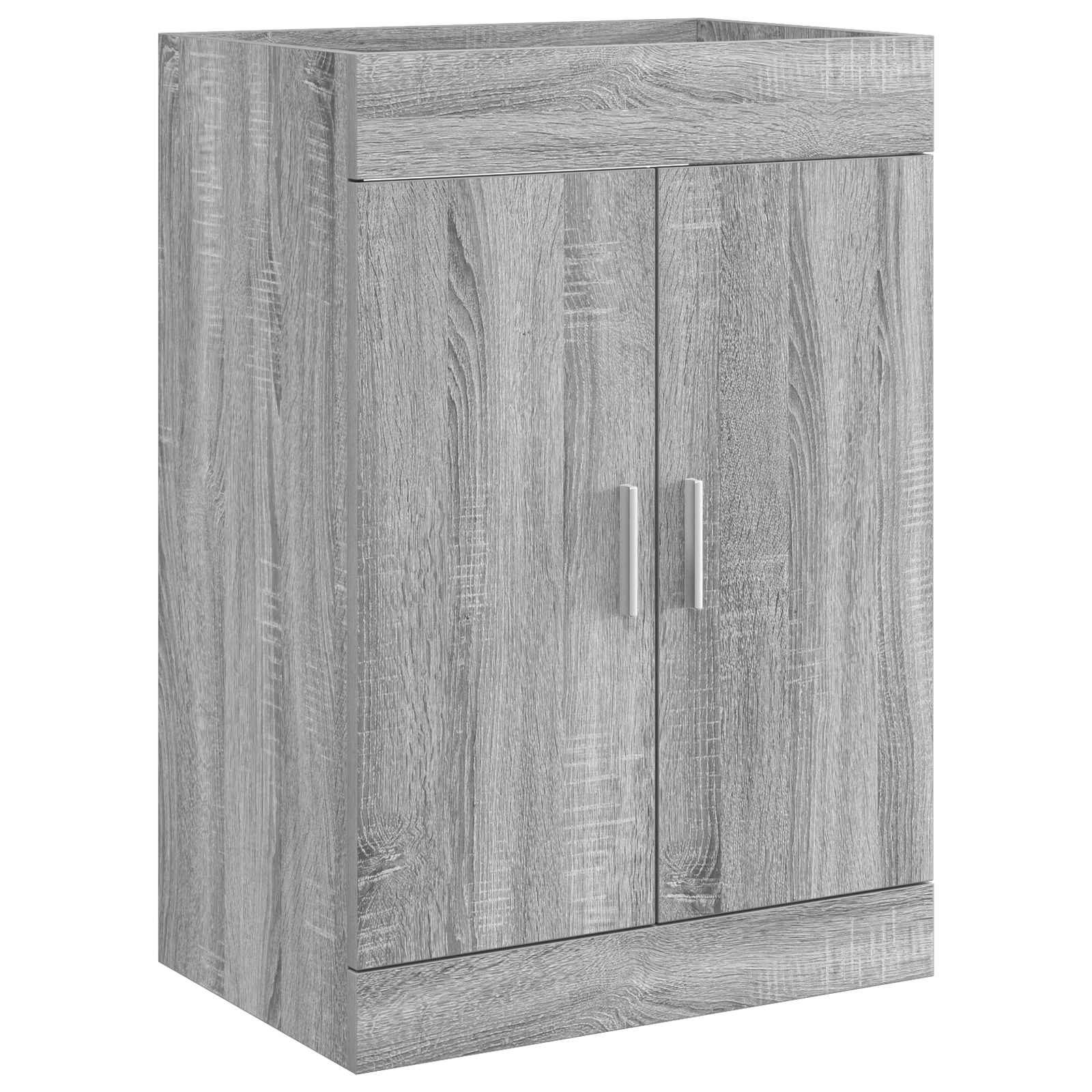 Maison Exclusive - Badunterschrank Sonoma-grau 56 X 37,5 X 81 Cm
