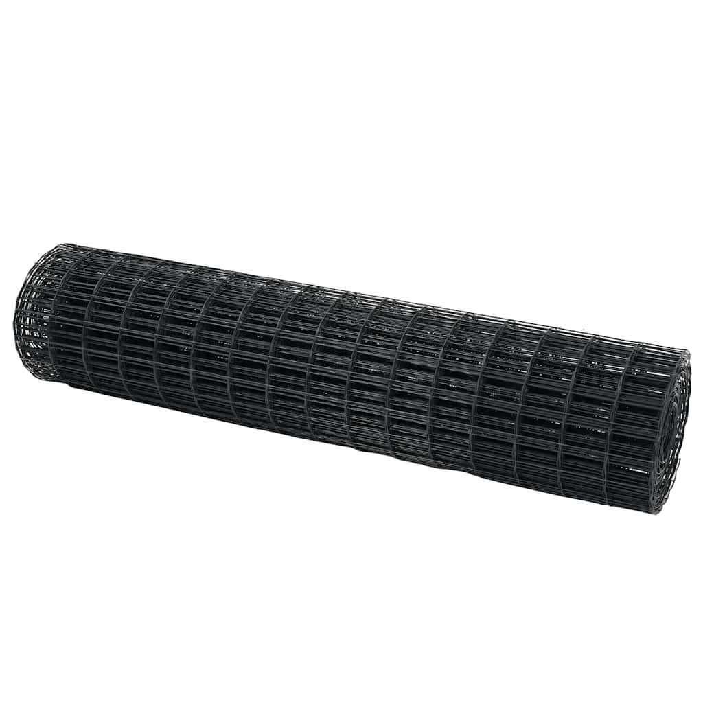 Maison Exclusive - Eurozaun 1 X 10 M Pvc-beschichtetes Eisen Grau