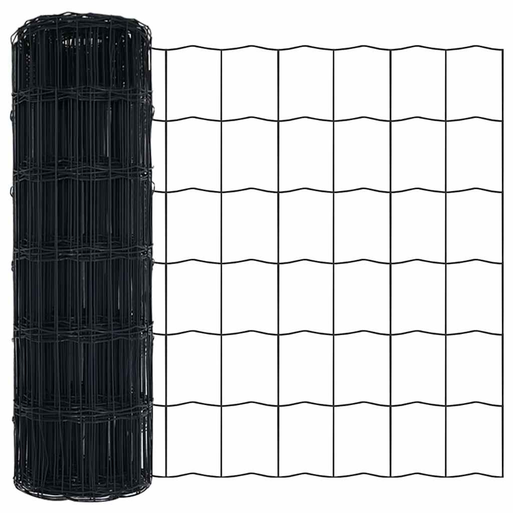 Maison Exclusive - Eurozaun 0,4 X 25 M Pvc-beschichtetes Eisen Gr