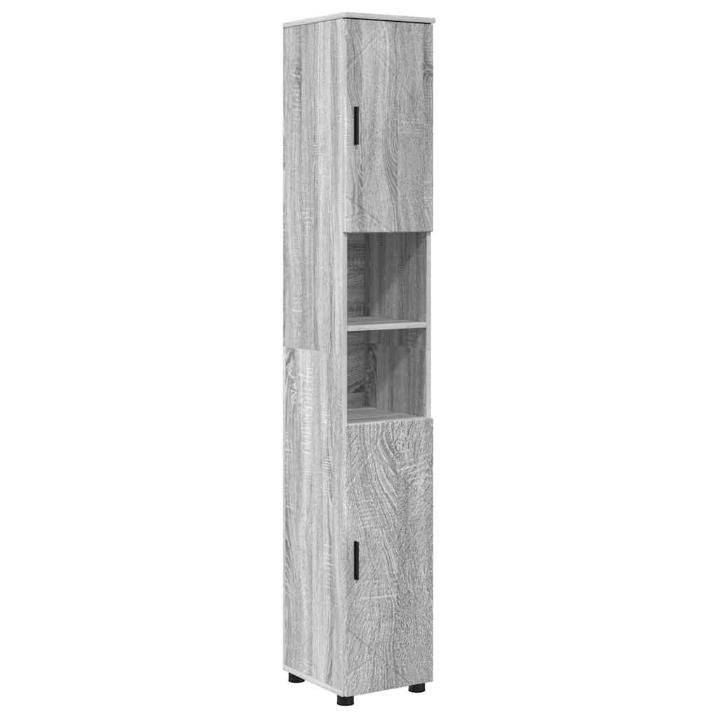 Maison Exclusive - Badezimmerschrank Graues Sonoma 30 X 35 X 192