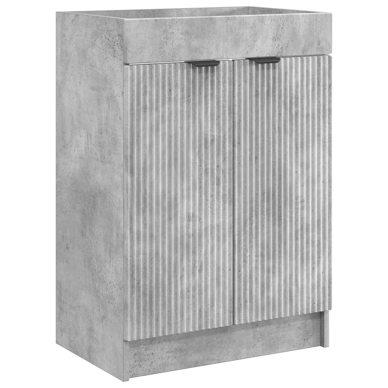 Maison Exclusive - Unter Dem Waschbecken Badschrank Betongrau 78,