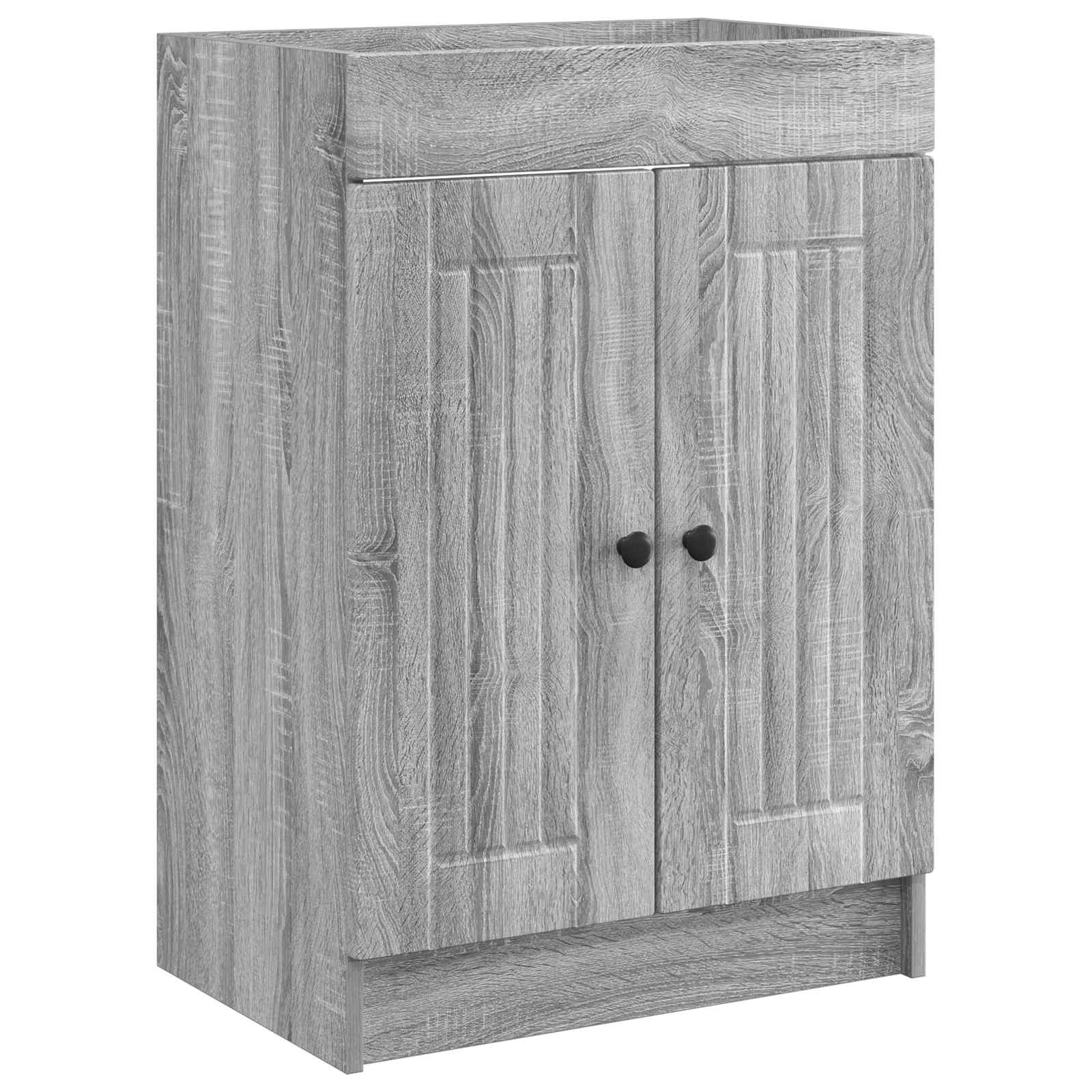 Maison Exclusive - Unter Dem Waschbecken Badschrank Sonoma-grau