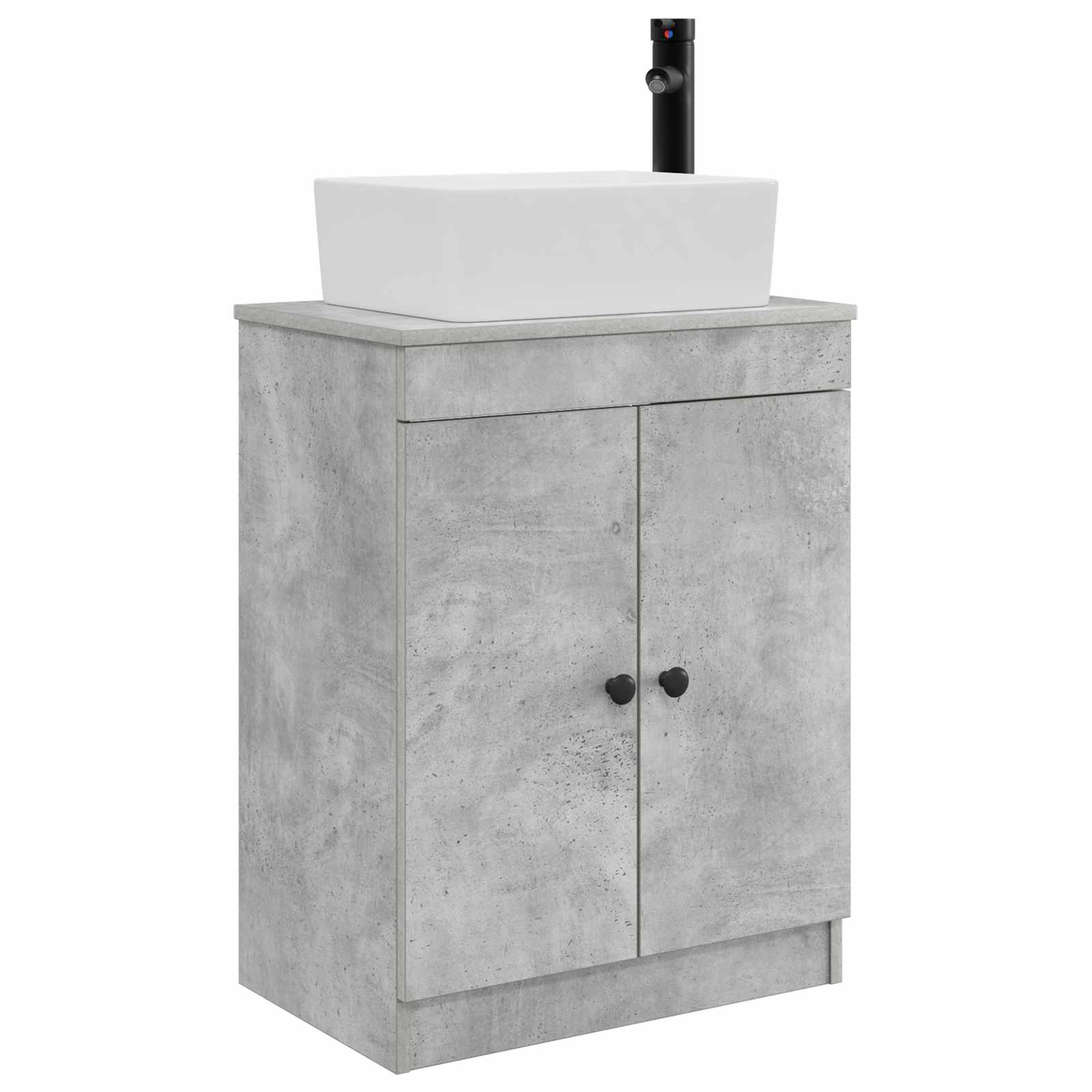 Maison Exclusive - Badezimmerschrank Mit Waschbecken Betongrau 54