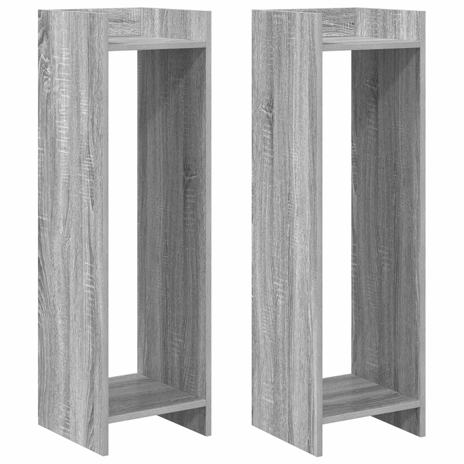 Maison Exclusive - Pflanzenständer 2 Stk. Sonoma-grau 30 X 30 X 1
