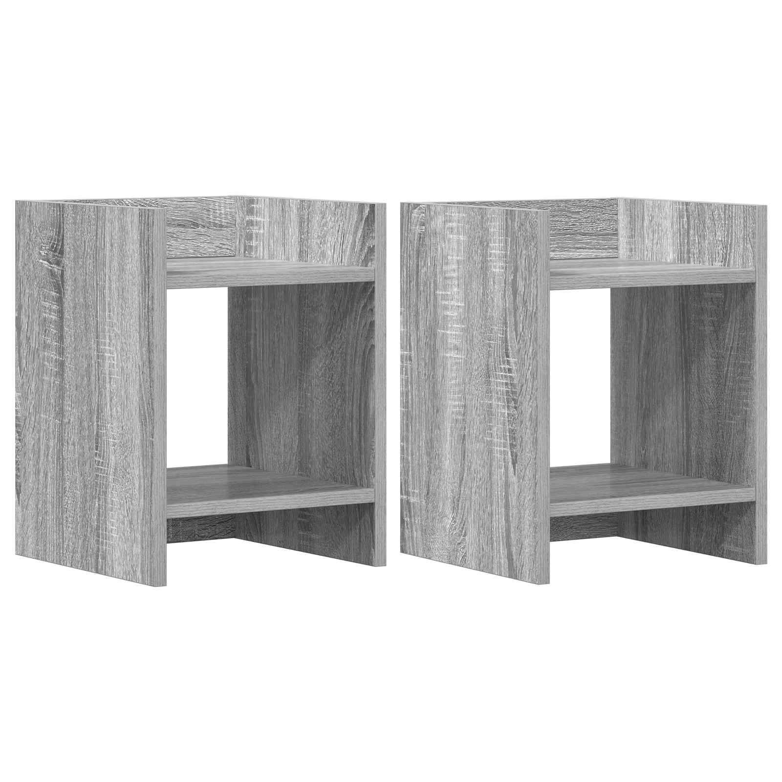 Maison Exclusive - Pflanzenständer 2 Stk. Sonoma-grau 30 X 30 X 4