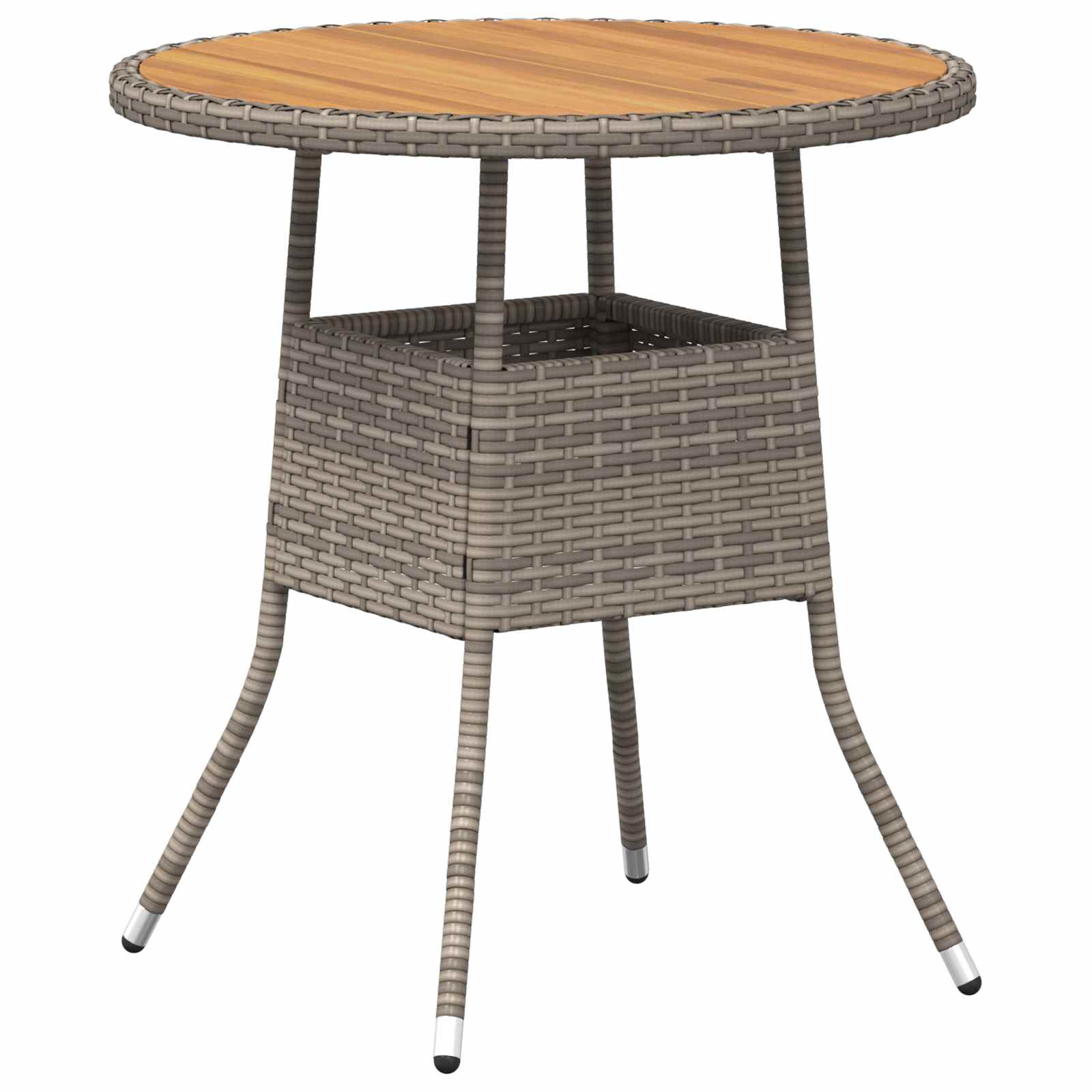 Maison Exclusive - Esstisch Für Das Dinner Grau Und Akazie 70 X 7