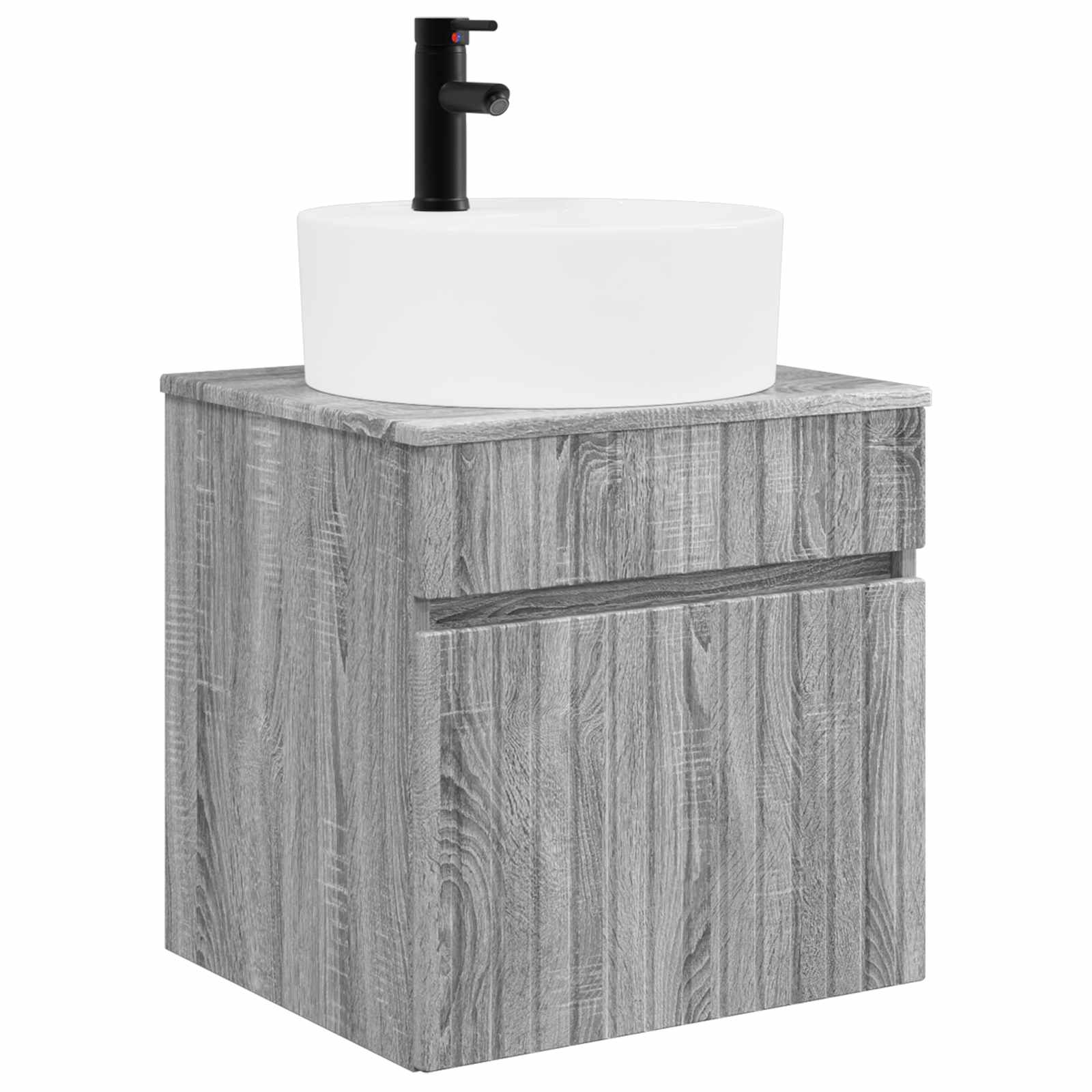Maison Exclusive - Wandmontierte Waschbecken-vanität Sonoma-grau