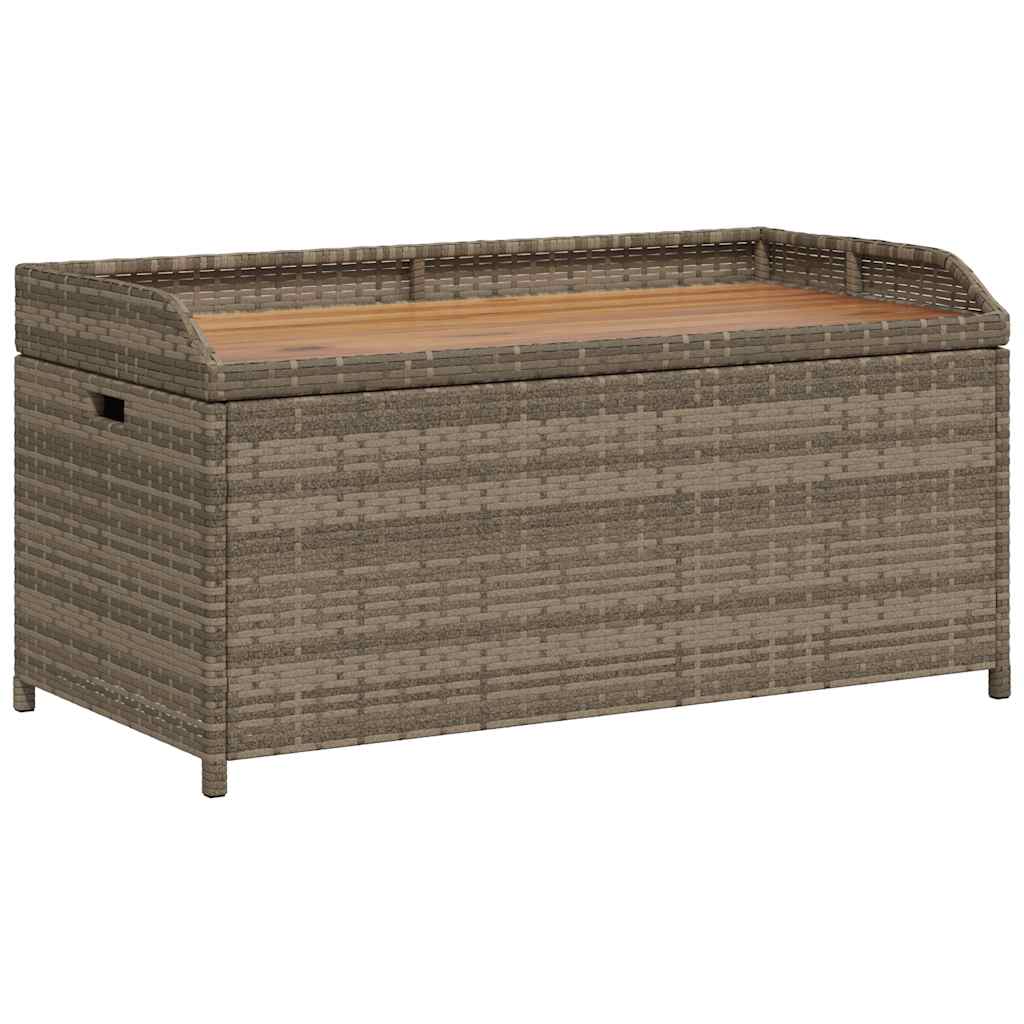 Maison Exclusive - Bank Mit Stauraum Grau 100x50x52 Cm Poly Ratta