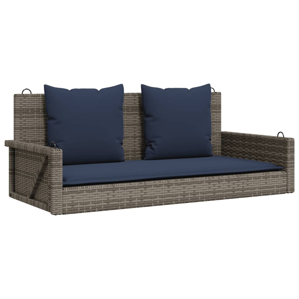 Maison Exclusive - Schaukelbank Mit Kissen Grau 119x56x48 Cm Poly