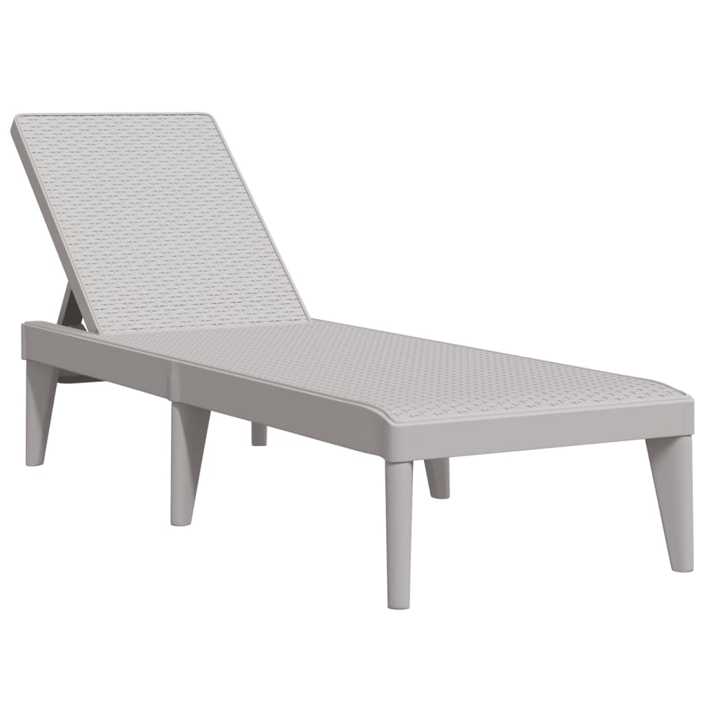 Maison Exclusive - Sonnenliege Grau 186x60x29 Cm Pp