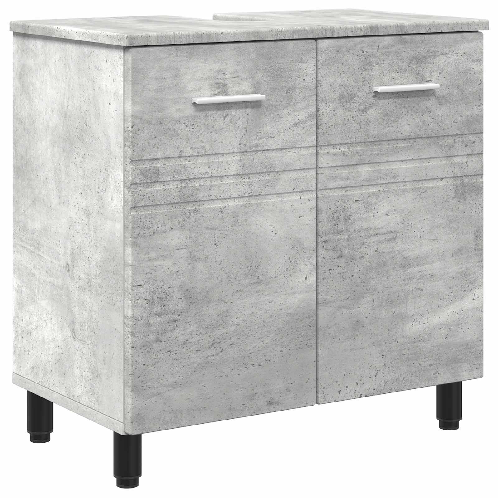 Maison Exclusive - Waschtisch Betongrau 60 X 35 X 60 Cm Holzwerks