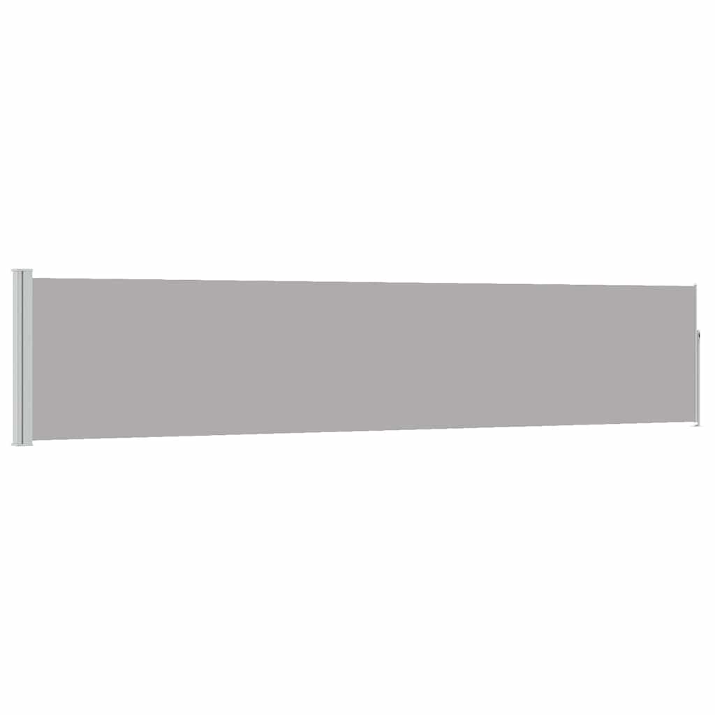 Maison Exclusive - Ausziehbare Seitenmarkise 100×500 Cm Grau