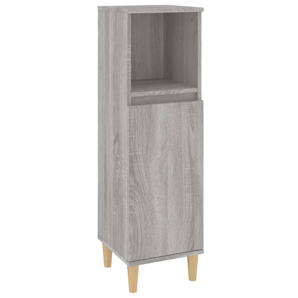 Maison Exclusive - Badschrank Grau Sonoma 30x30x100 Cm Holzwerkst