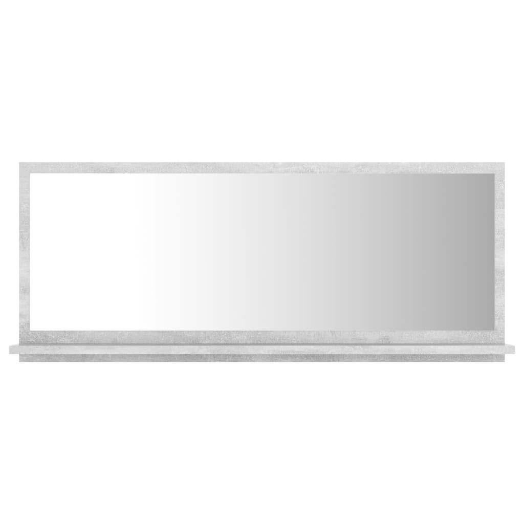 Maison Exclusive - Badspiegel Betongrau 90x10,5x37 Cm Holzwerksto