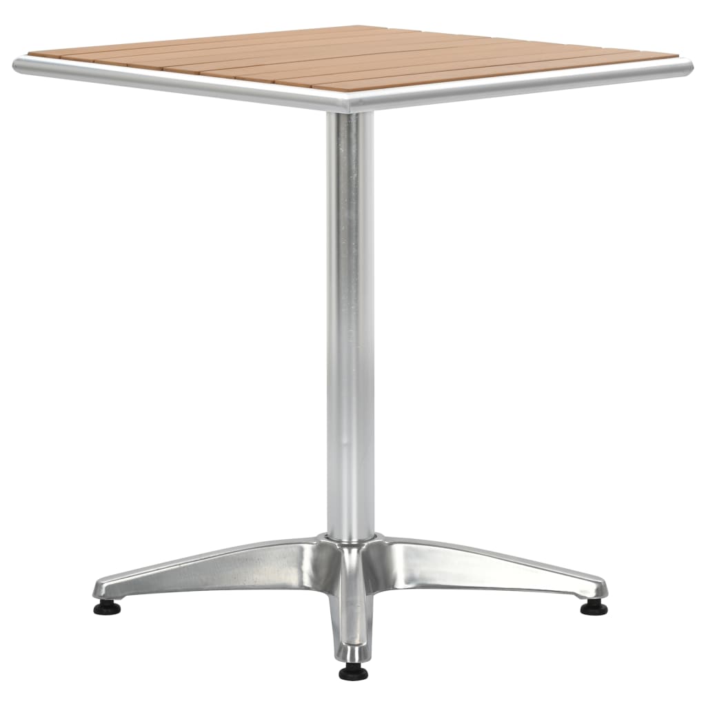 Maison Exclusive - Gartentisch Silbern 60x60x70 Cm Aluminium Und