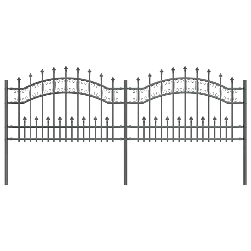 Maison Exclusive - Gartenzaun Kampen 240 X 118 Cm Pulverbeschicht