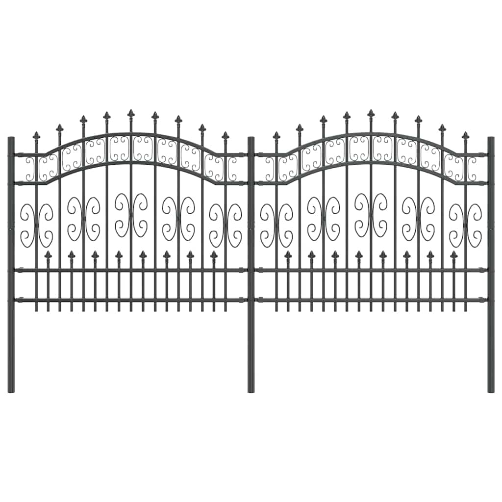 Maison Exclusive - Gartenzaun Kampen 240 X 140 Cm Pulverbeschicht