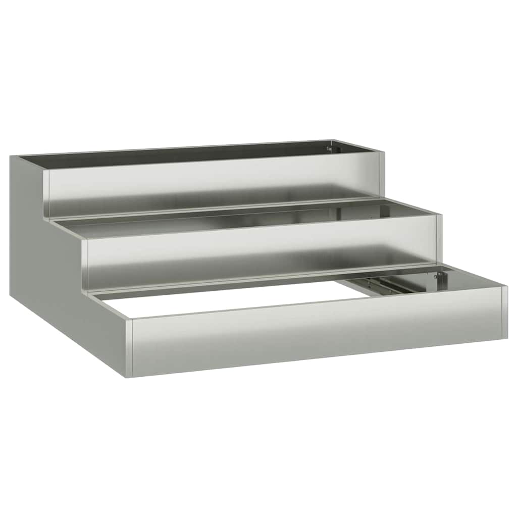 Maison Exclusive - Garten-pflanzgefäß Silber 90 X 90 X 35 Cm Verz
