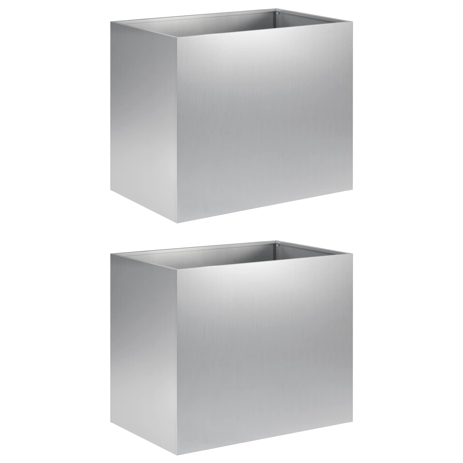 Maison Exclusive - Garten-pflanzgefäß 2 Stk. Silber 50 X 40 X 50