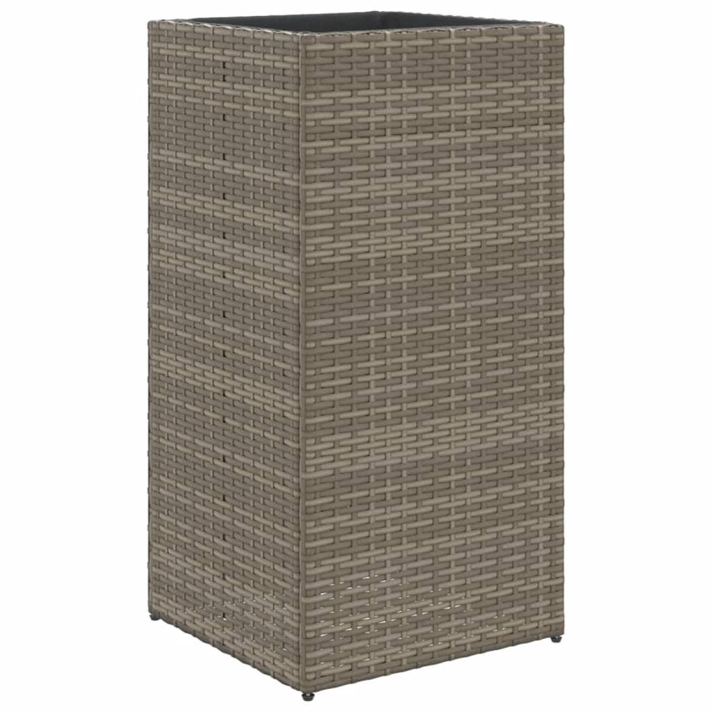 Maison Exclusive - Pflanzkübel Grau 40x40x80 Cm Poly Rattan