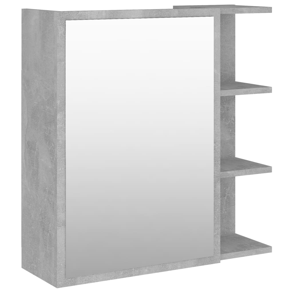 Maison Exclusive - Bad-spiegelschrank Betongrau 62,5x20,5x64 Cm H