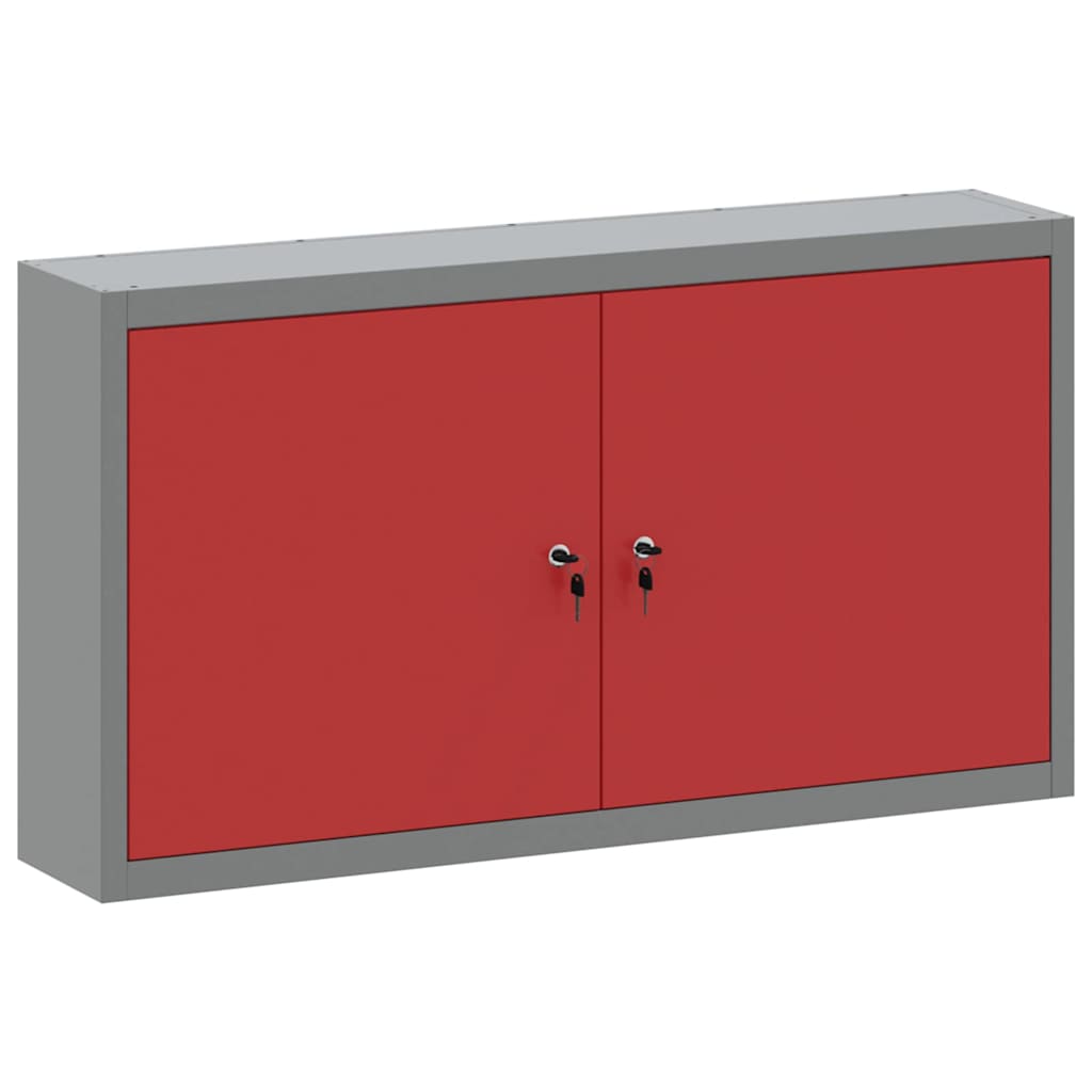 Maison Exclusive - Werkzeugschrank Mit Regal Rot Und Grau 100 X 2