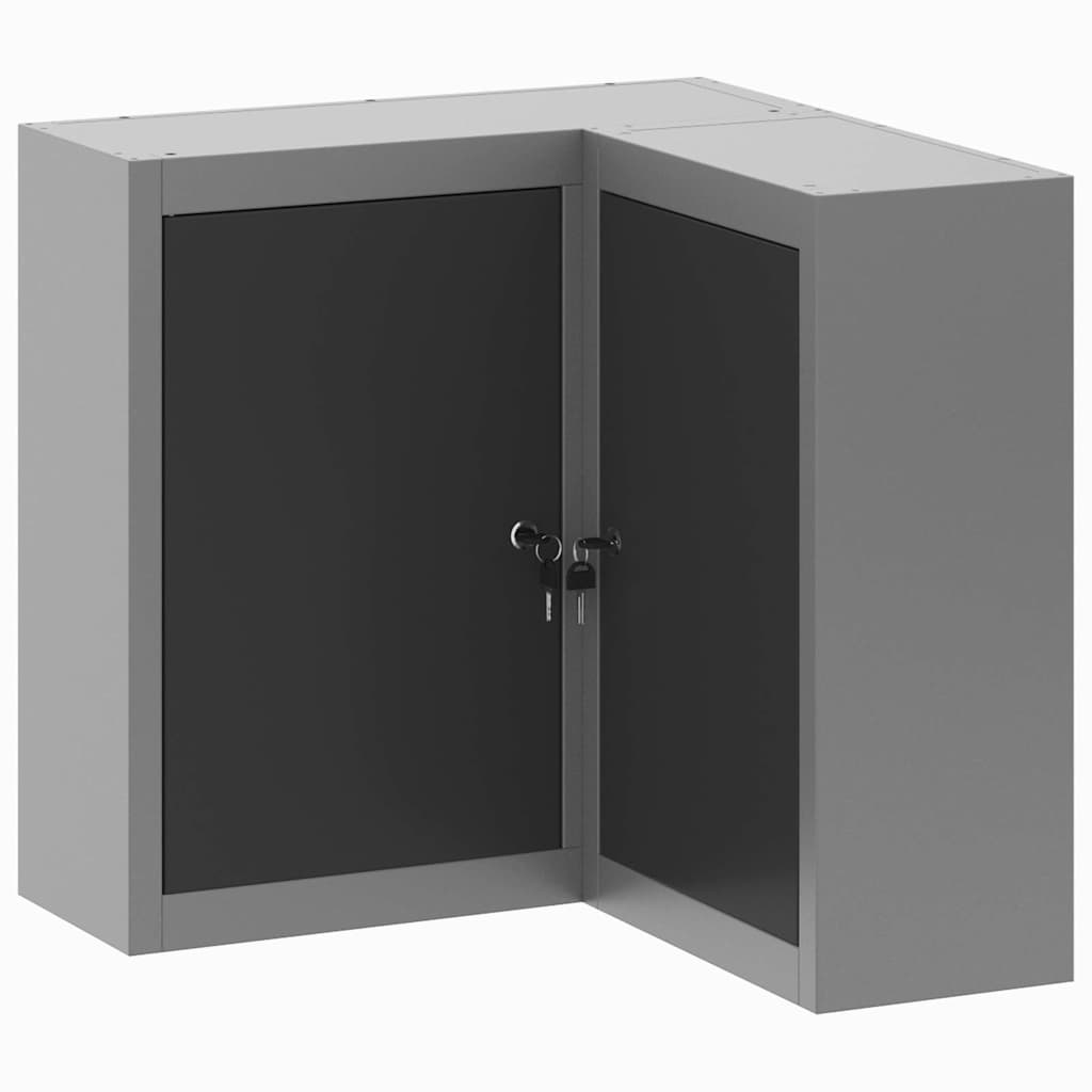 Maison Exclusive - Werkzeugschrank Mit Regal Schwarz Und Grau 55