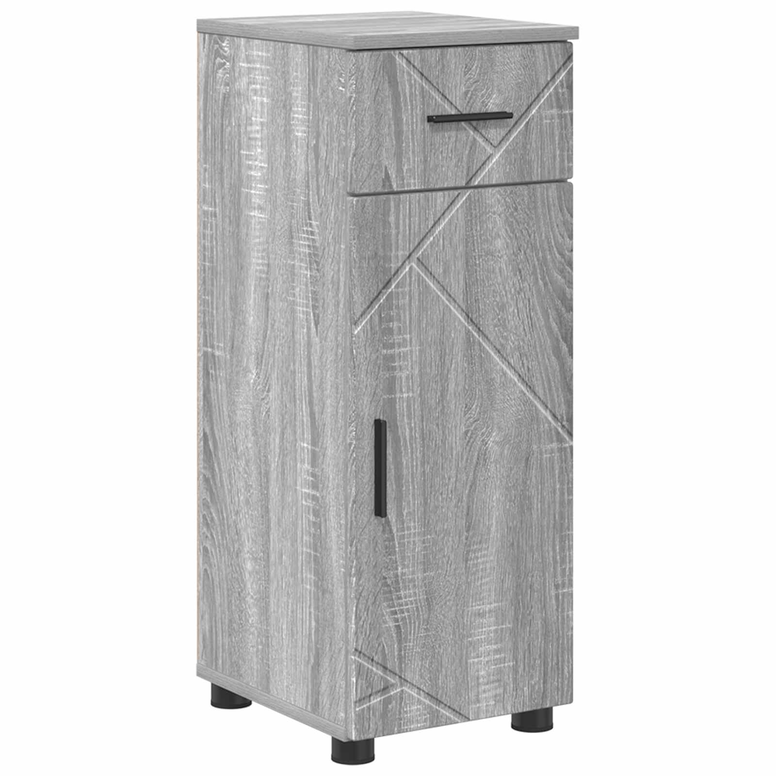 Maison Exclusive - Badezimmerschrank Sonoma-grau 30 X 35 X 80 Cm